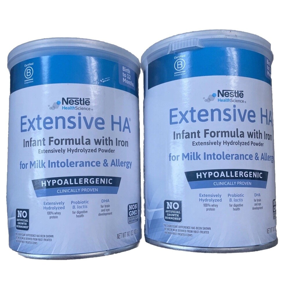 Nestle HA Extensive Hypoallergenic 14.1 oz Lot Of 2